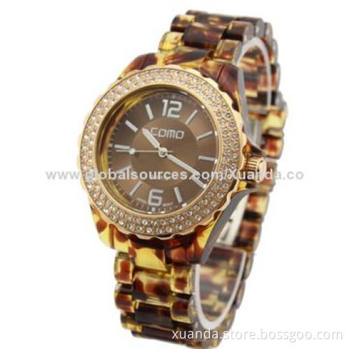 Resin strap sports watches, original high quality resin case and strap, rose gold metal bezelNew